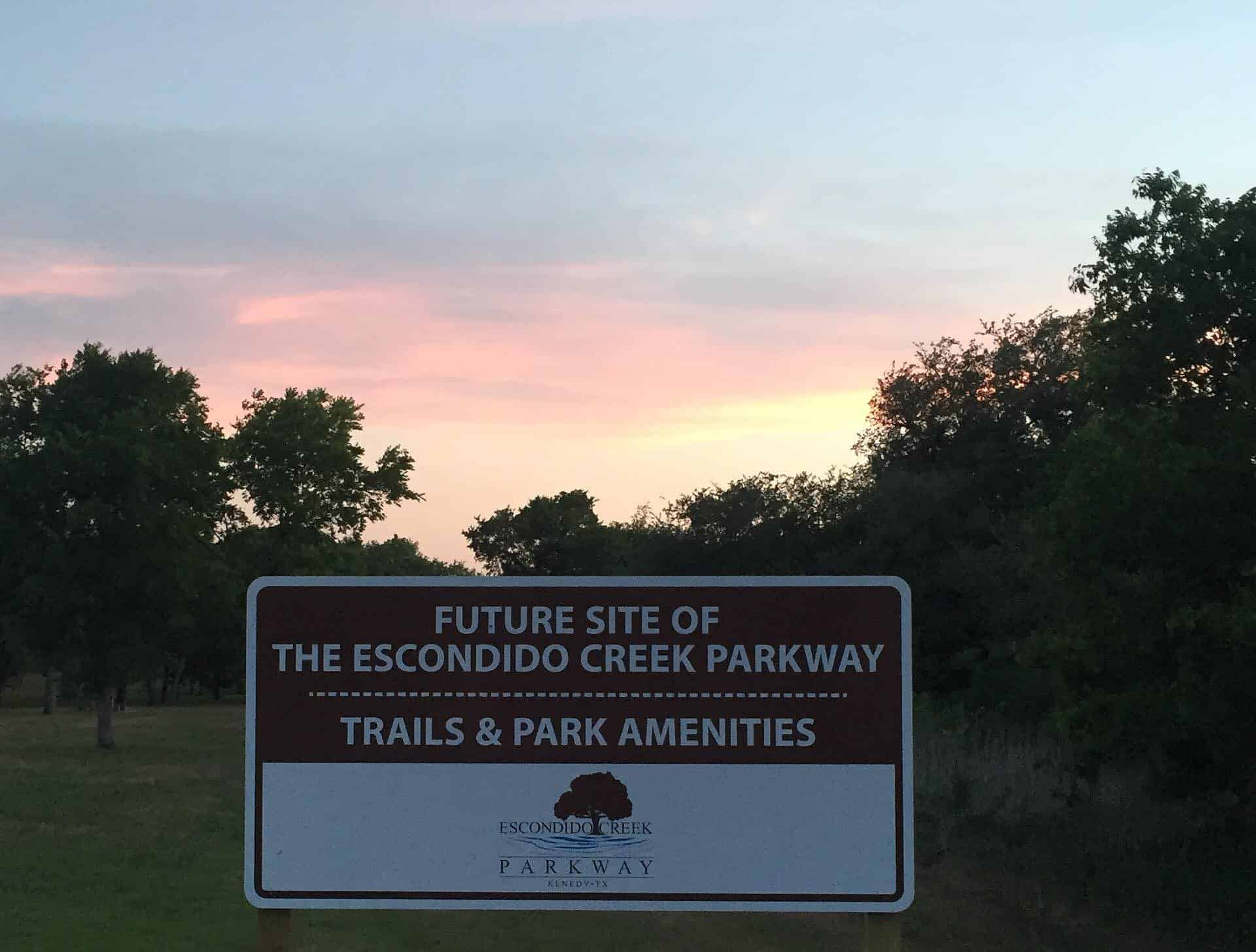 Escondido Creek Parkway Construction Sign