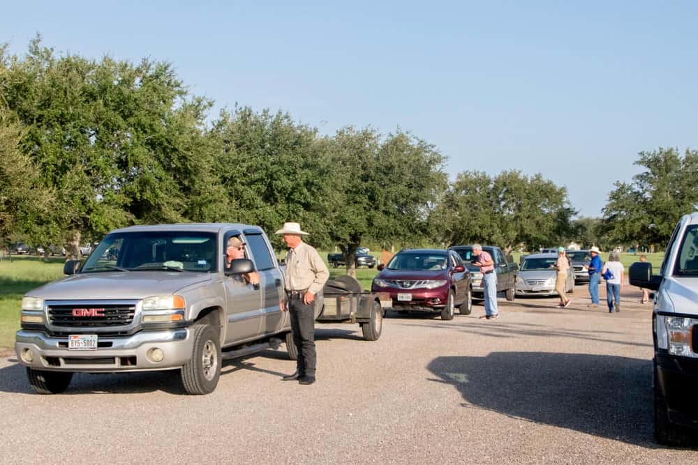 Participants attend a River Authority Household Hazardous Waste Collection Event