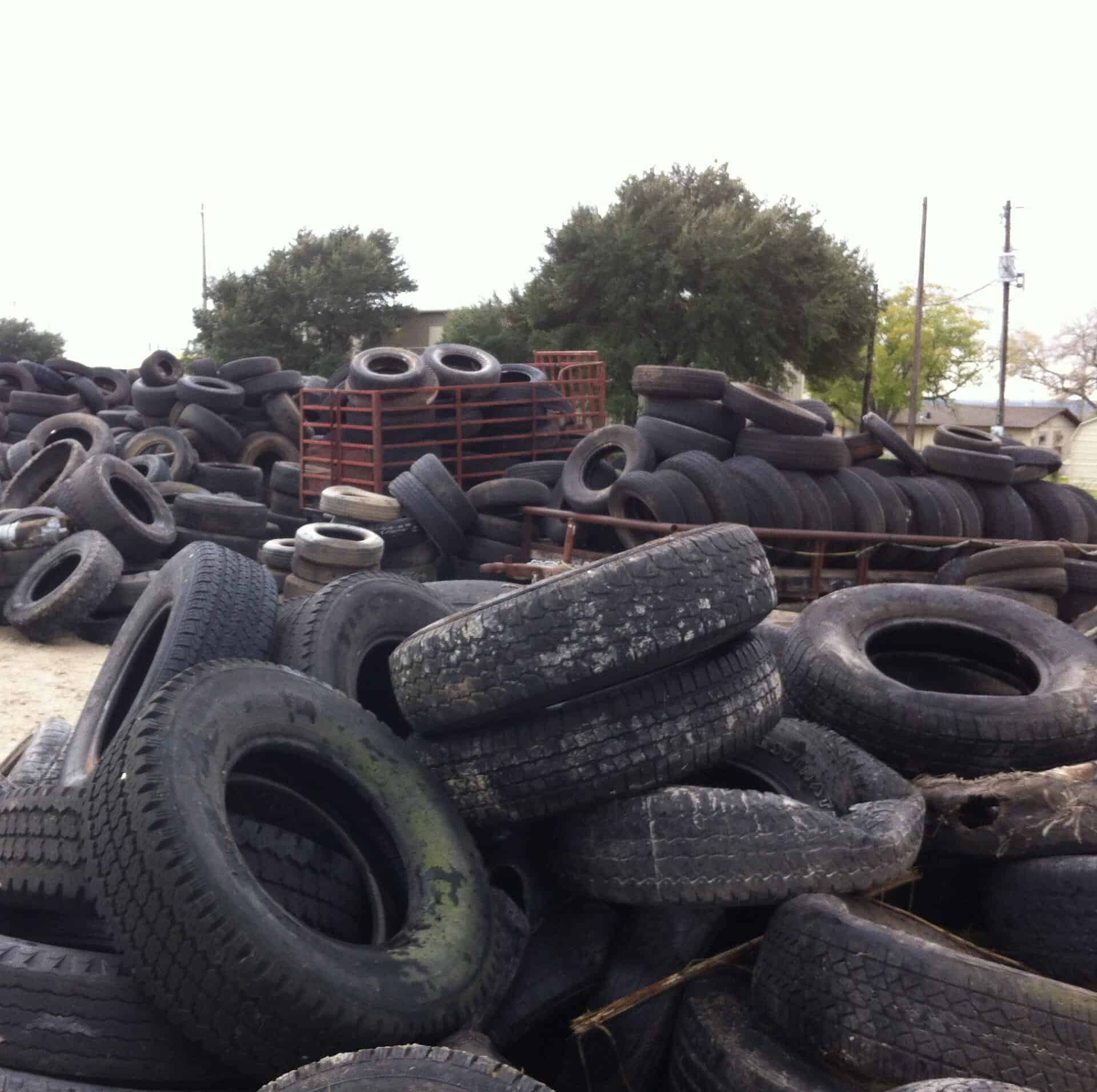 piles of tires