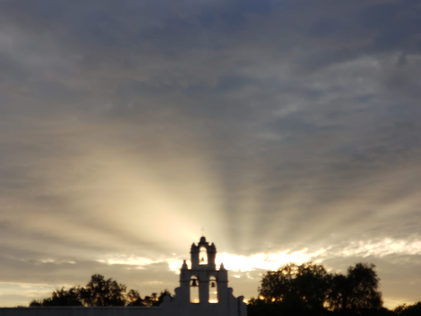 Jacob Rux likes to take beautiful photos like this one of the San Antonio Missions when he's biking the Mission Reach segment