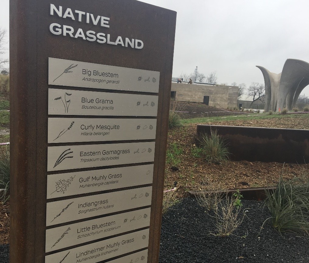 Native Plant signage at Confluence Park