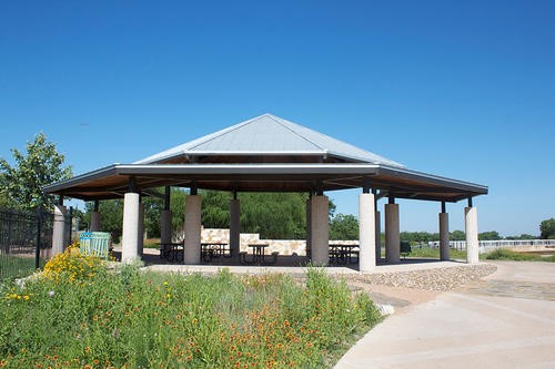 Mission Road Pavilion along the Mission Reach of the San Antonio River Walk