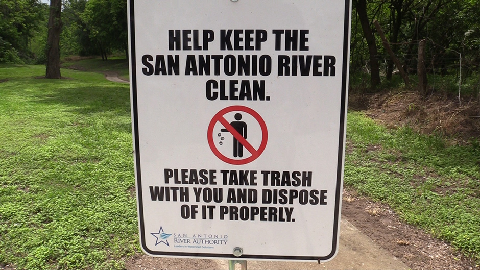 River Walk Mission Reach Trash Collected