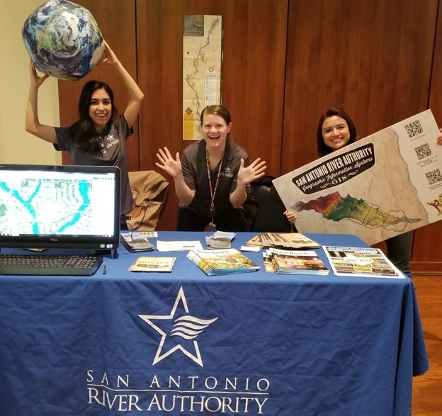 Members of the River Authority's Geographic Information Systems team.