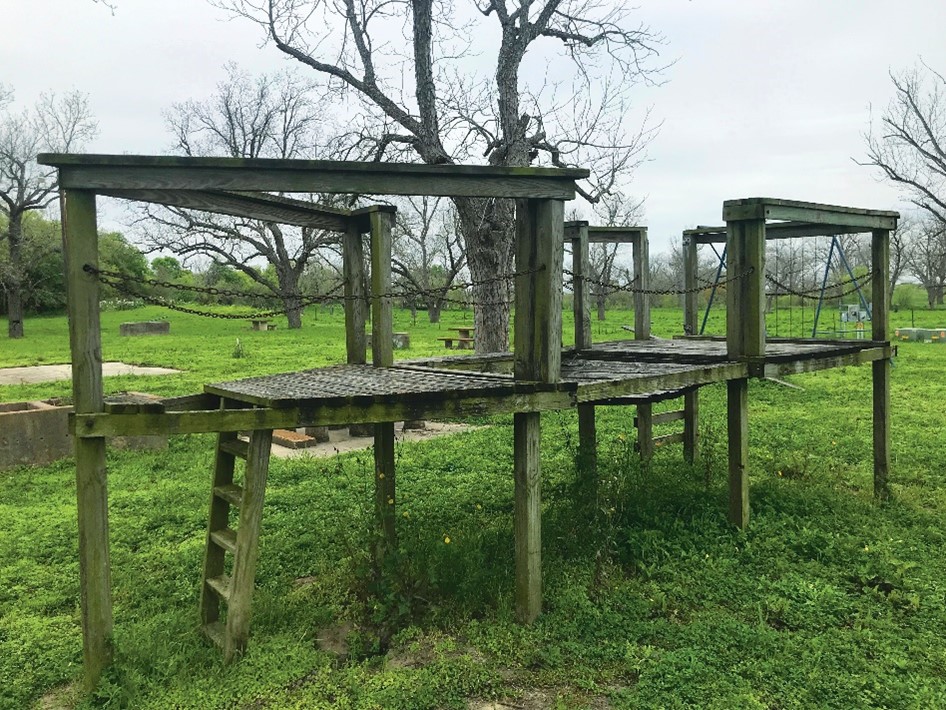 Older playground equipment at Veterans Memorial Park that warranted replacement.