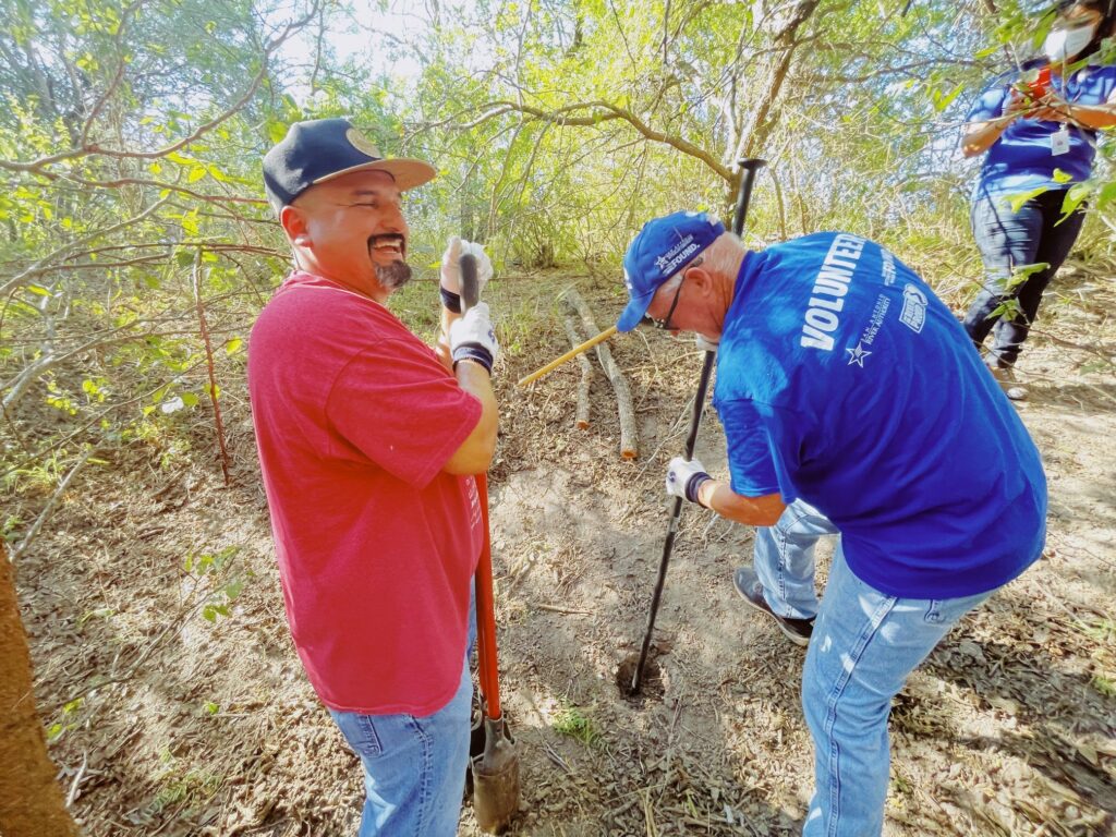 River Warrior volunteers participate in the Medina River Beaver Dam Pilot Program.