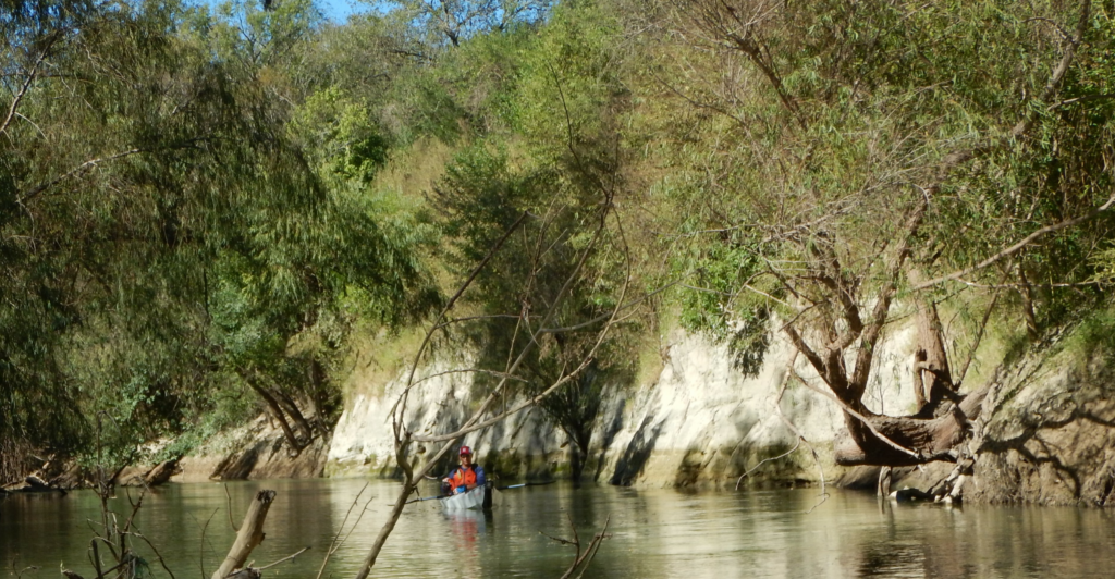 Brian Mast kayaking along the San Antonio River.