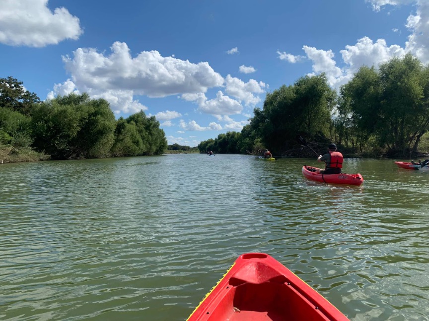 Kayaking along the San Antonio River