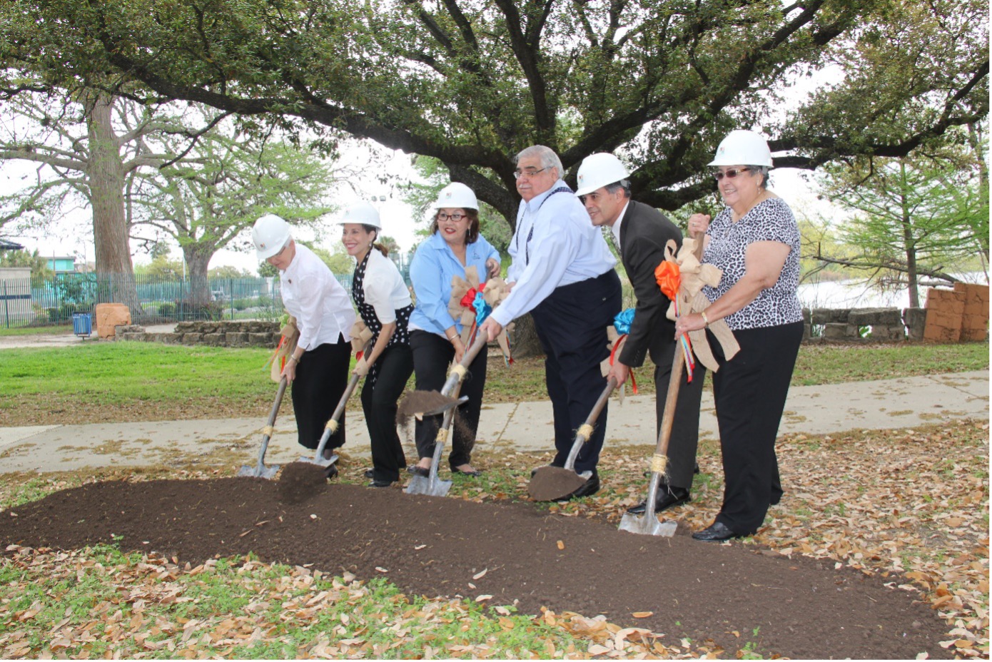 The Alazan Creek Linear Trail Groundbreaking in 2015 