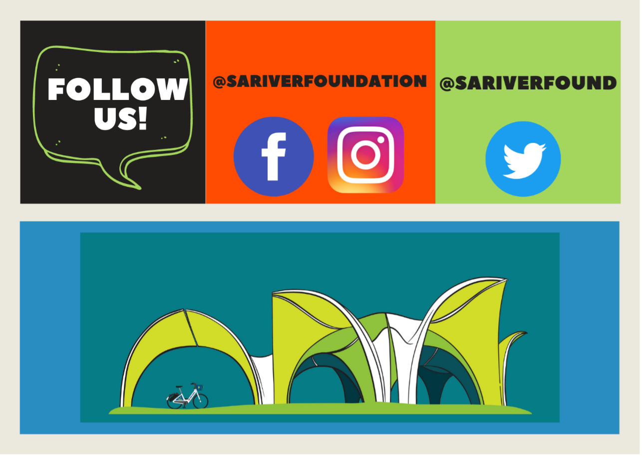 Follow the San Antonio River Foundation @sariverfoundation on facebook instagram and @sariverfound on twitter. 