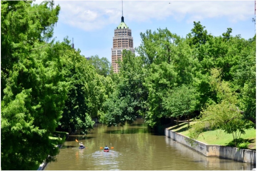 The King William Paddling Trail near downtown San Antonio.