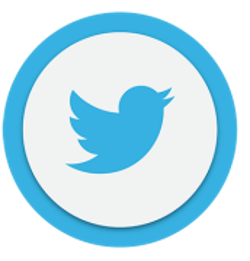 twitter icon circular
