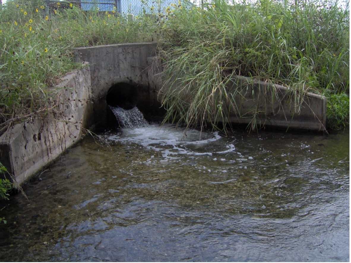 Effluent outfall at Upper Martinez Wastewater Treatments Plant