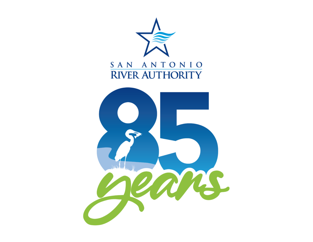 San Antonio River Authority 85th Anniversary logo