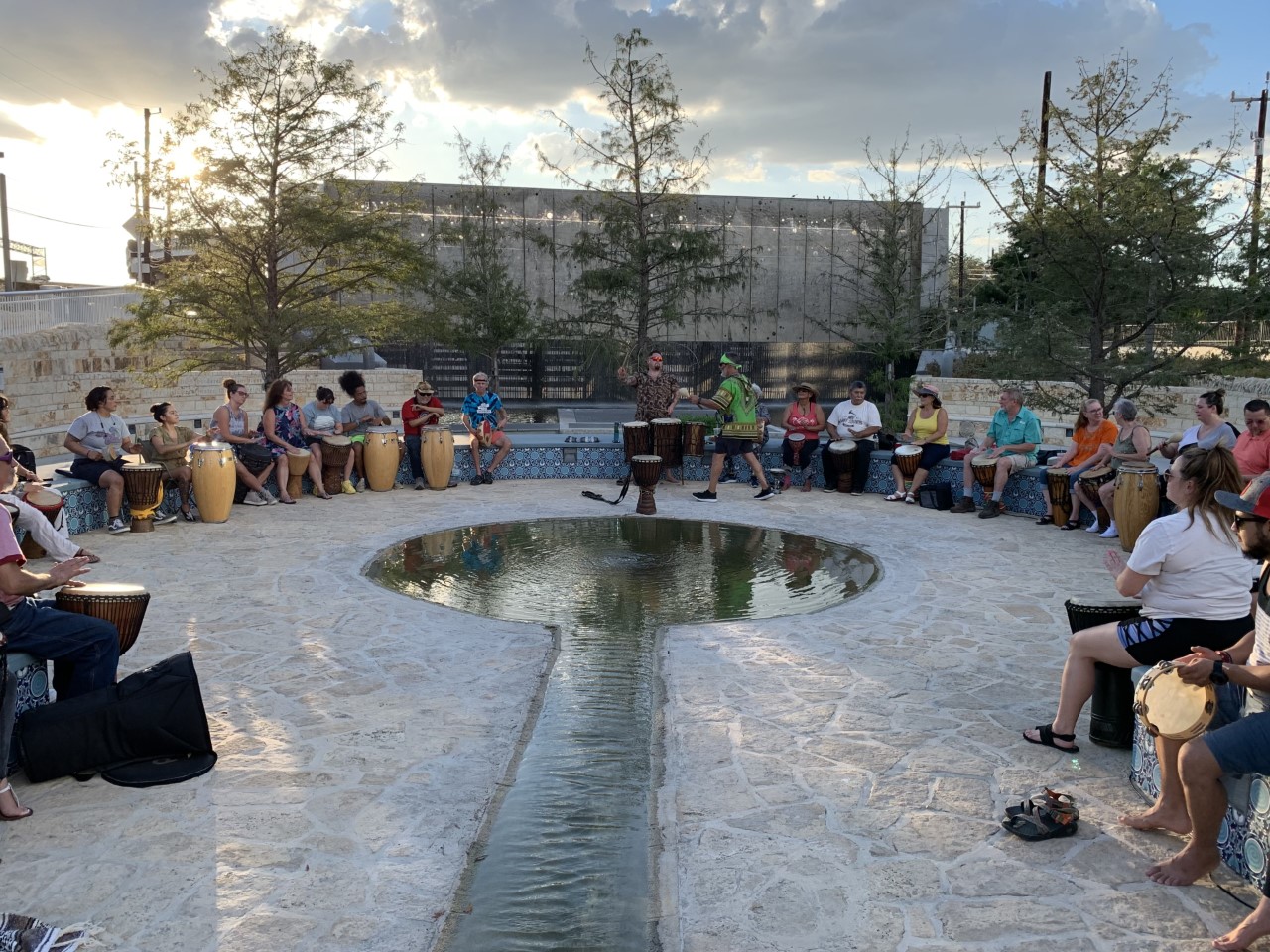 Drum Circle at San Pedro Creek Culture Park