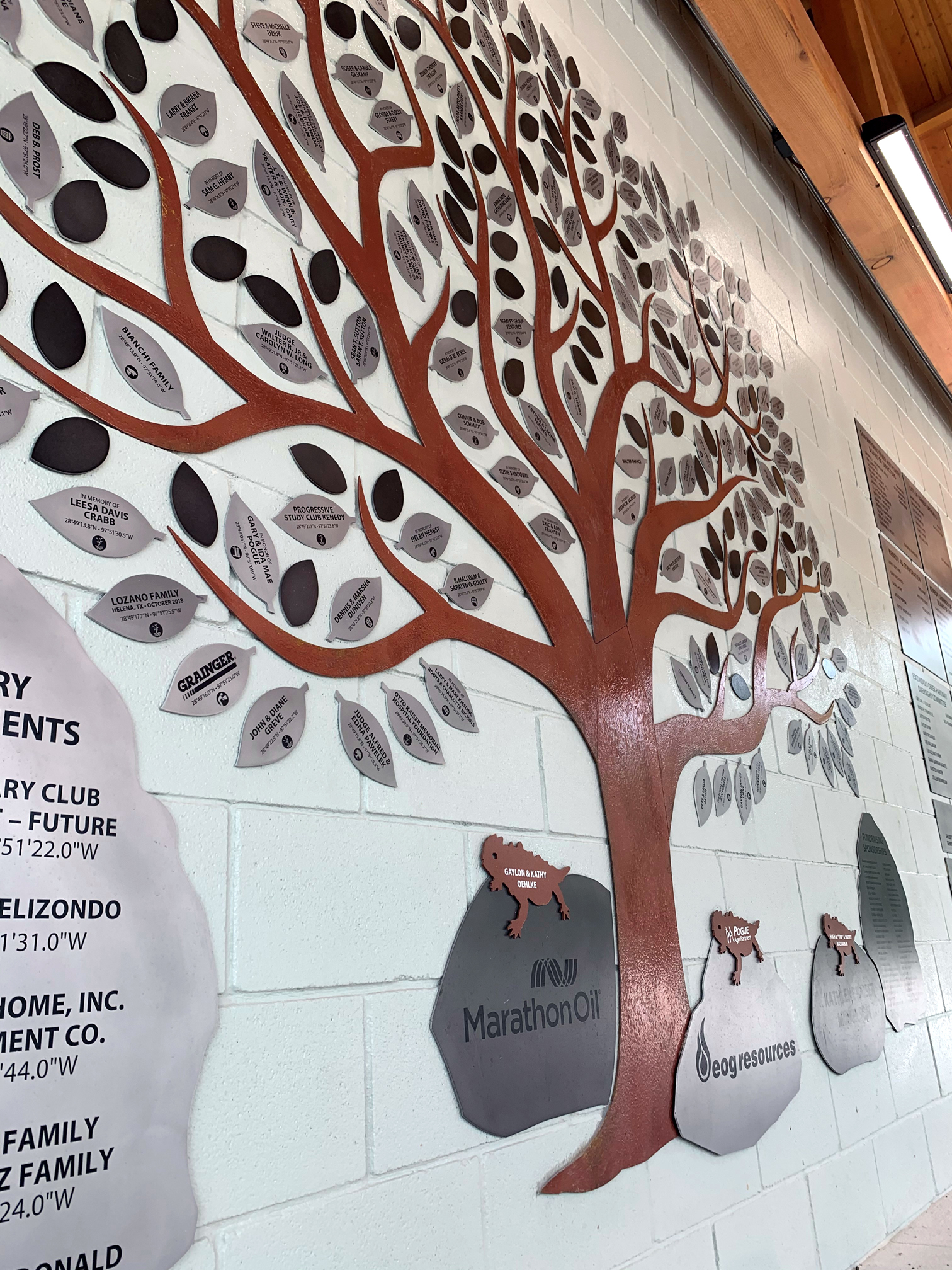 Escondido Creek Parkway Donor Wall