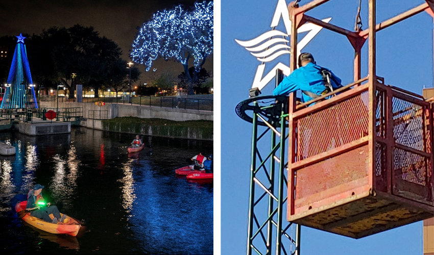 River of Lights installation
