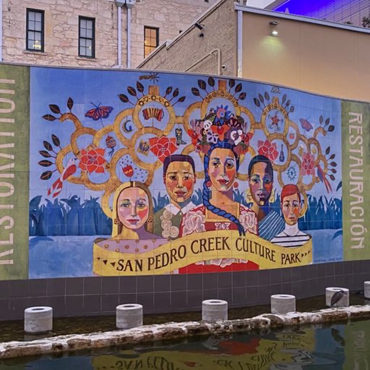 San Pedro Creek Culture Park - Five Panel Mural