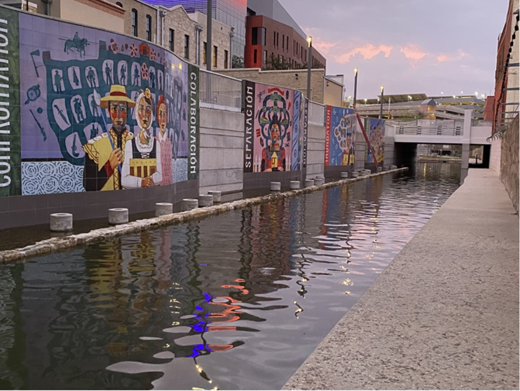 San Pedro Creek Culture Park - Five Panel Mural