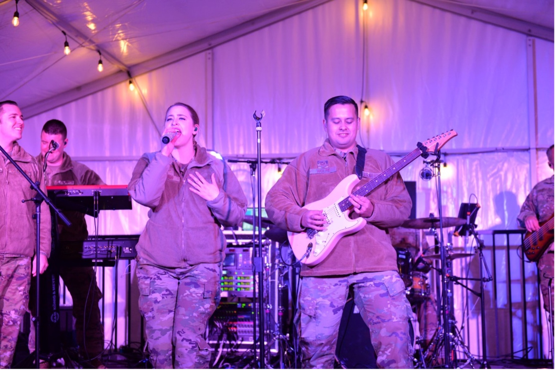 Velocity Air Force Band Performs at River of Lights
