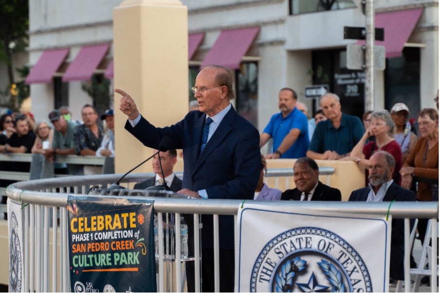 Bexar County Judge Nelson Wolff kicks off the Celebration