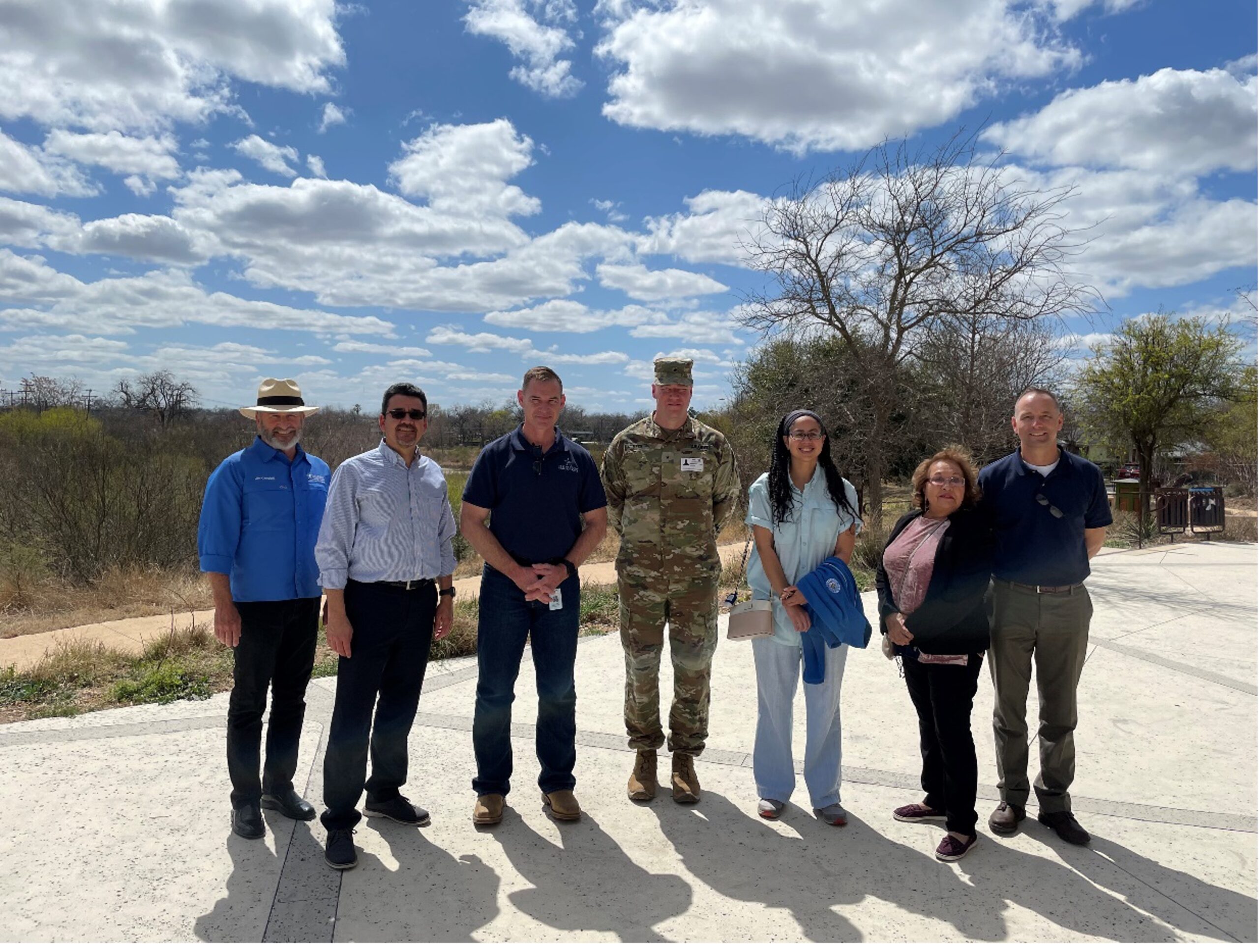 US Army Corps of Engineers, the Bexar County Commissioners Court, and the River Authority's Board visit Westside Creeks