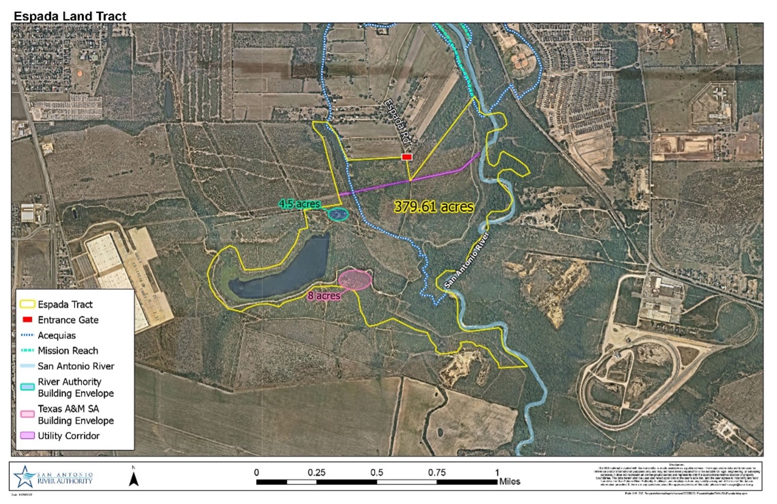 Espada Land Tract Map 