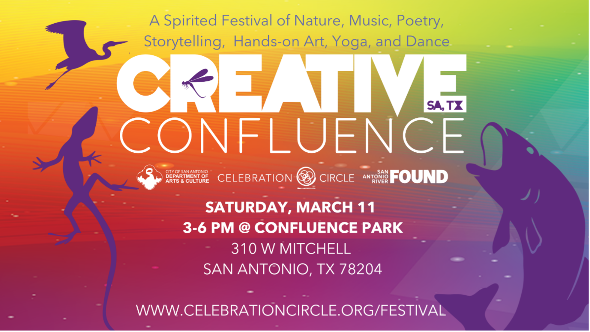 Creative Confluence Saturday March 11 at Confluence Park