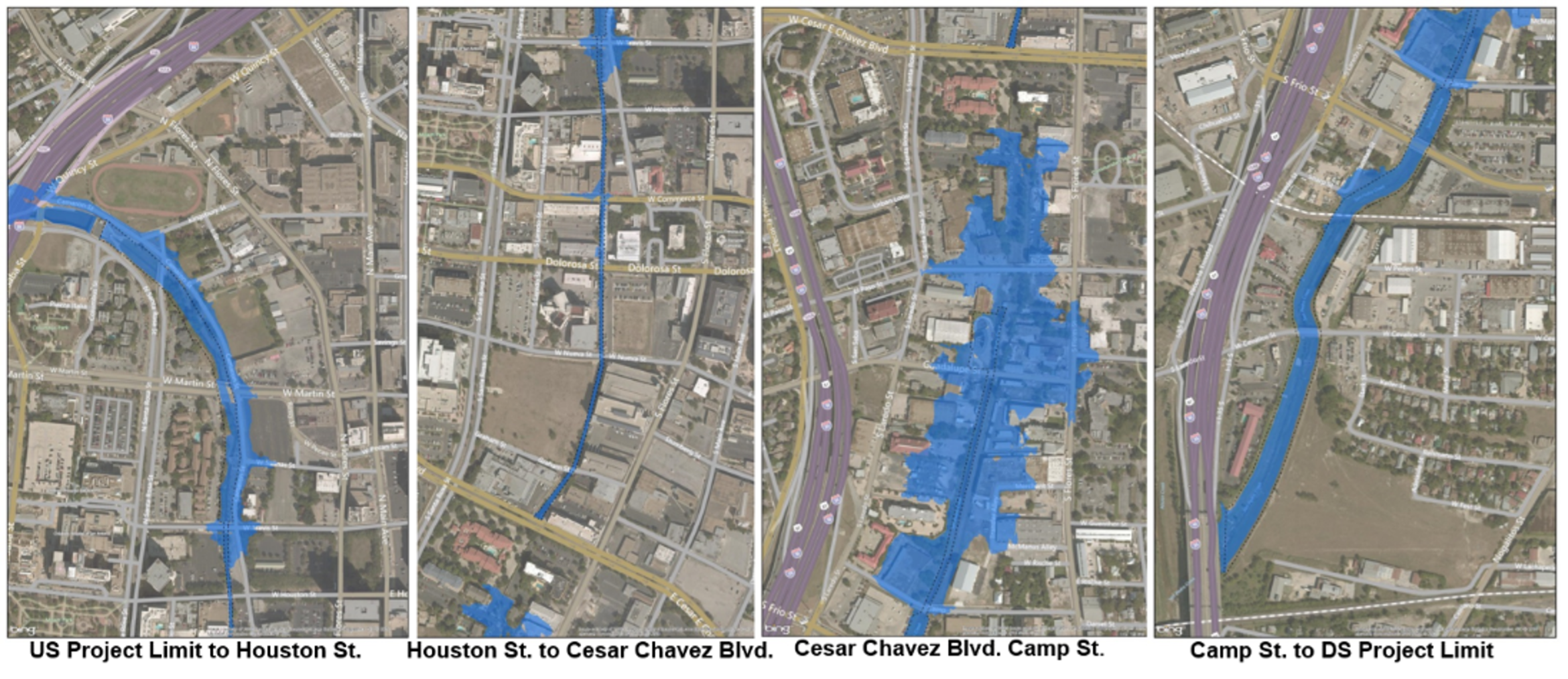 Floodplain map model of San Pedro Creek Culture Park