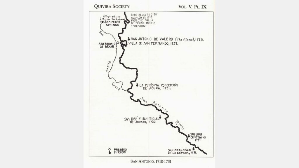 san antonio de valero map