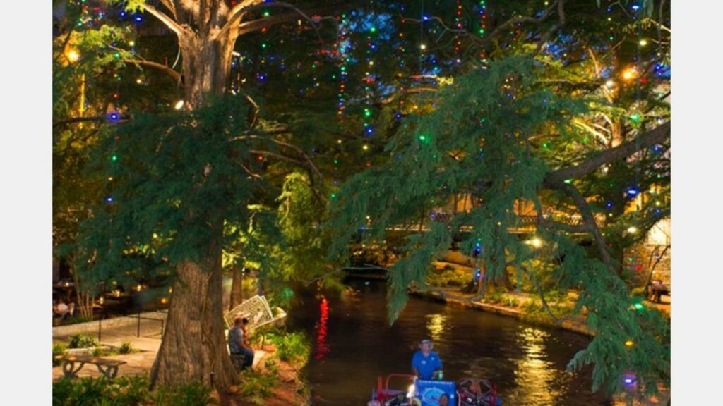 San Antonio River Walk at Christmas