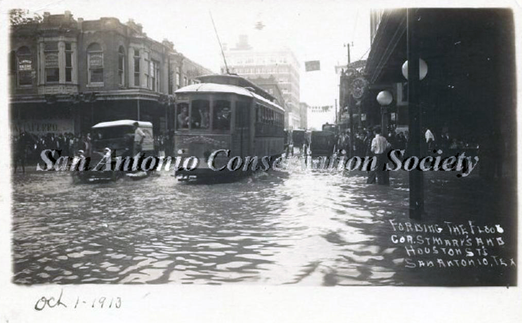 Historic image of flood waters