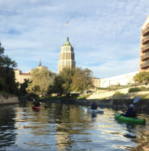 Kayaking the San Antonio River downtown