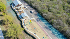 Aerial view of Escondido Creek Parkway