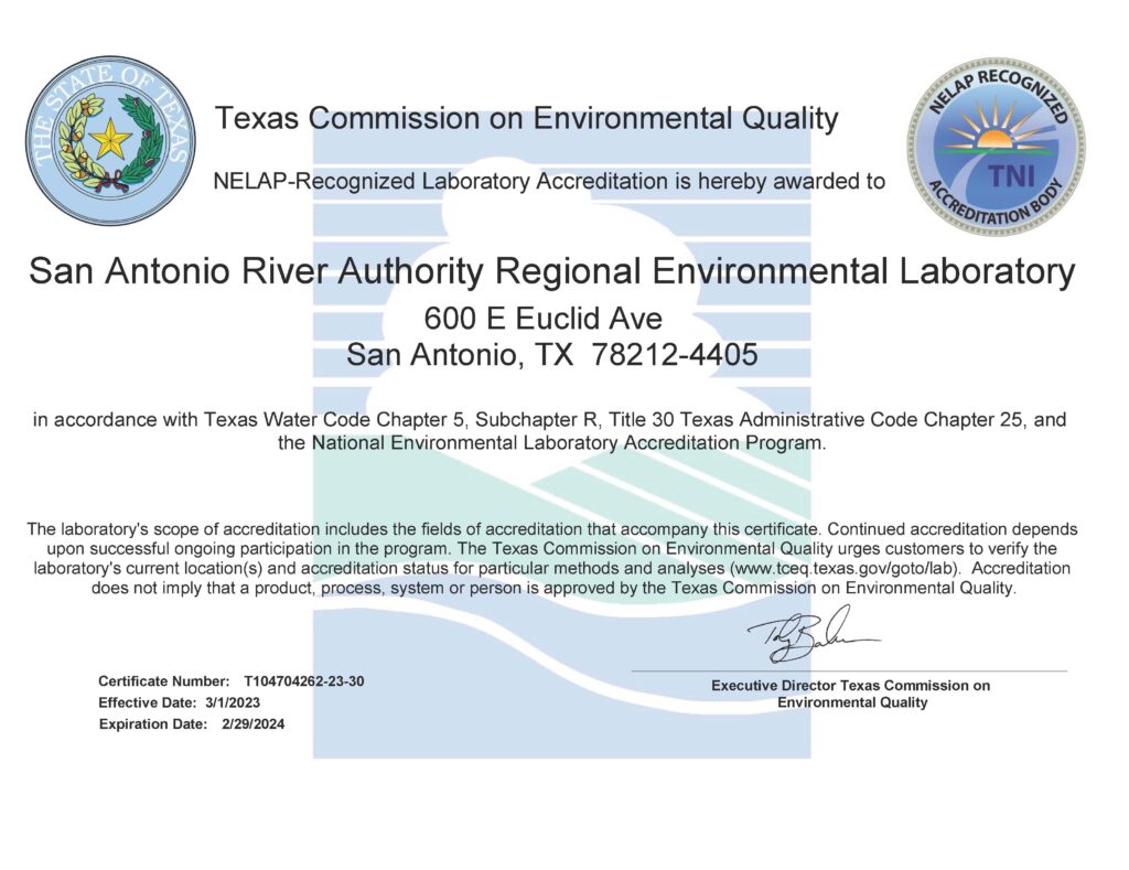 TCEQ Certificate