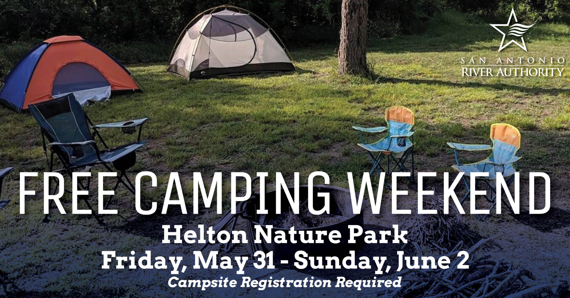 Free Camping Weekend May 31- June 2