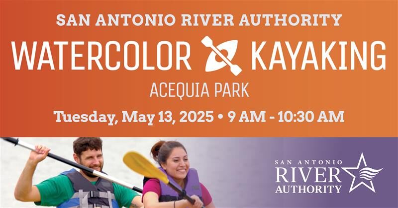 Watercolor Kayaking Event promotional banner