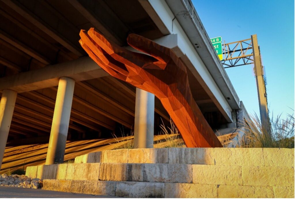 Falling Water Public Art Sculpture