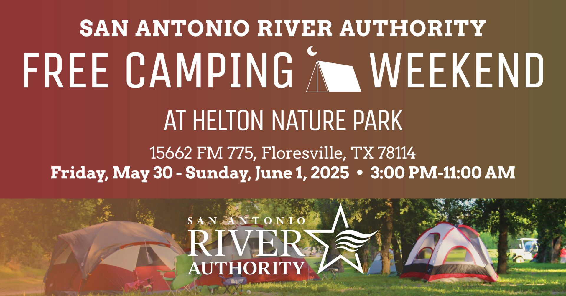 Free Camping Weekend at Helton Nature Park