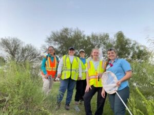 Group of staff during firefly exploration