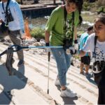 Clean up volunteers work on Confluence park