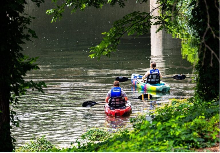 Kayakers in the San Antonio River