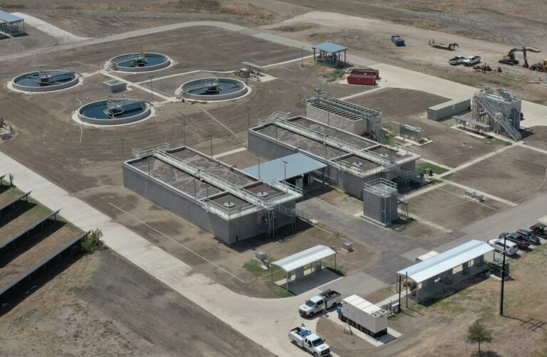 Martinez IV Waste Water Treatment Plant aerial view