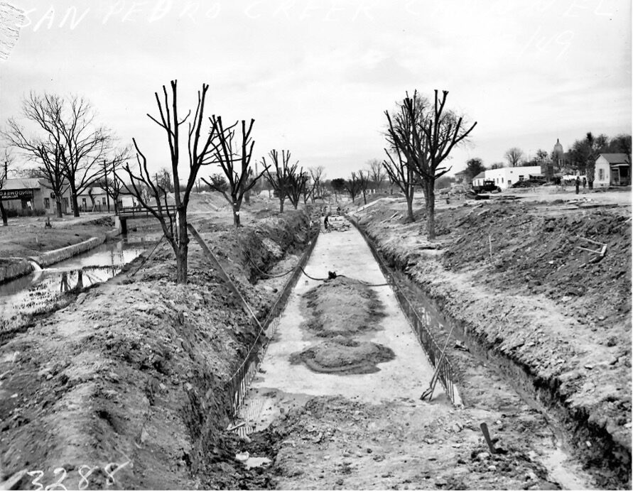 San Pedro Creek in 1930