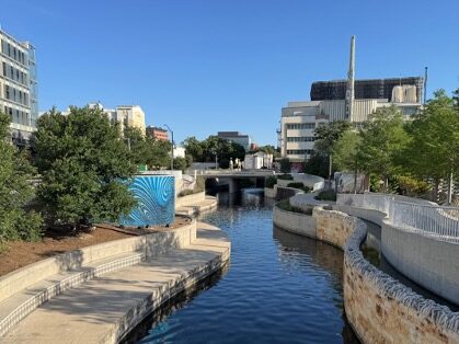 A look at San Pedro Creek at Travis Street after the restoration.