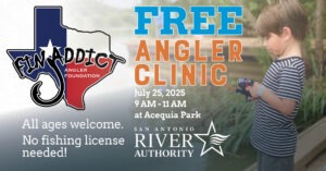 Fin Addict Free Fishing Clinic Promotional Graphic