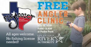 Fin Addict Fishing Clinic promotional graphic