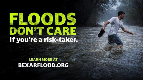 A graphic from the River Authority’s “Floods Don’t Care” initiative, in partnership with Bexar County.