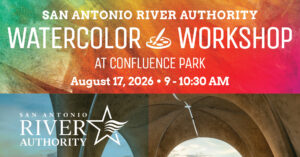 Watercolor Workshop at Confluence Park promotional graphic