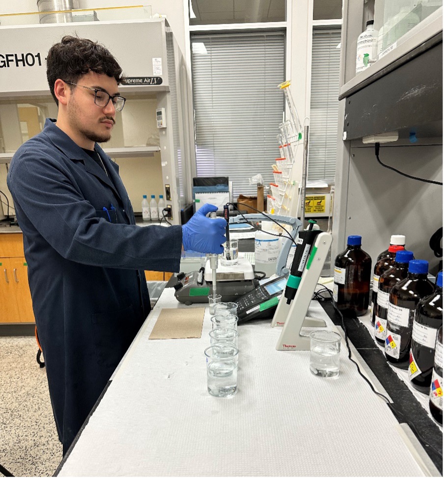 Brandon Gutierrez—Lab Intern—Environmental Sciences Department